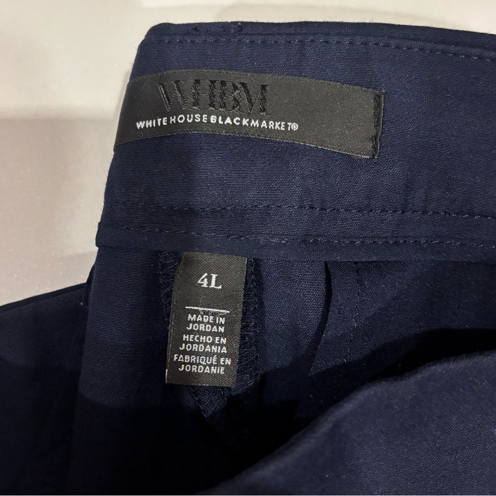 White House Black Market Navy Blue Blue Trousers